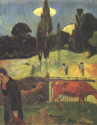 La vaca roja de Paul Gauguin